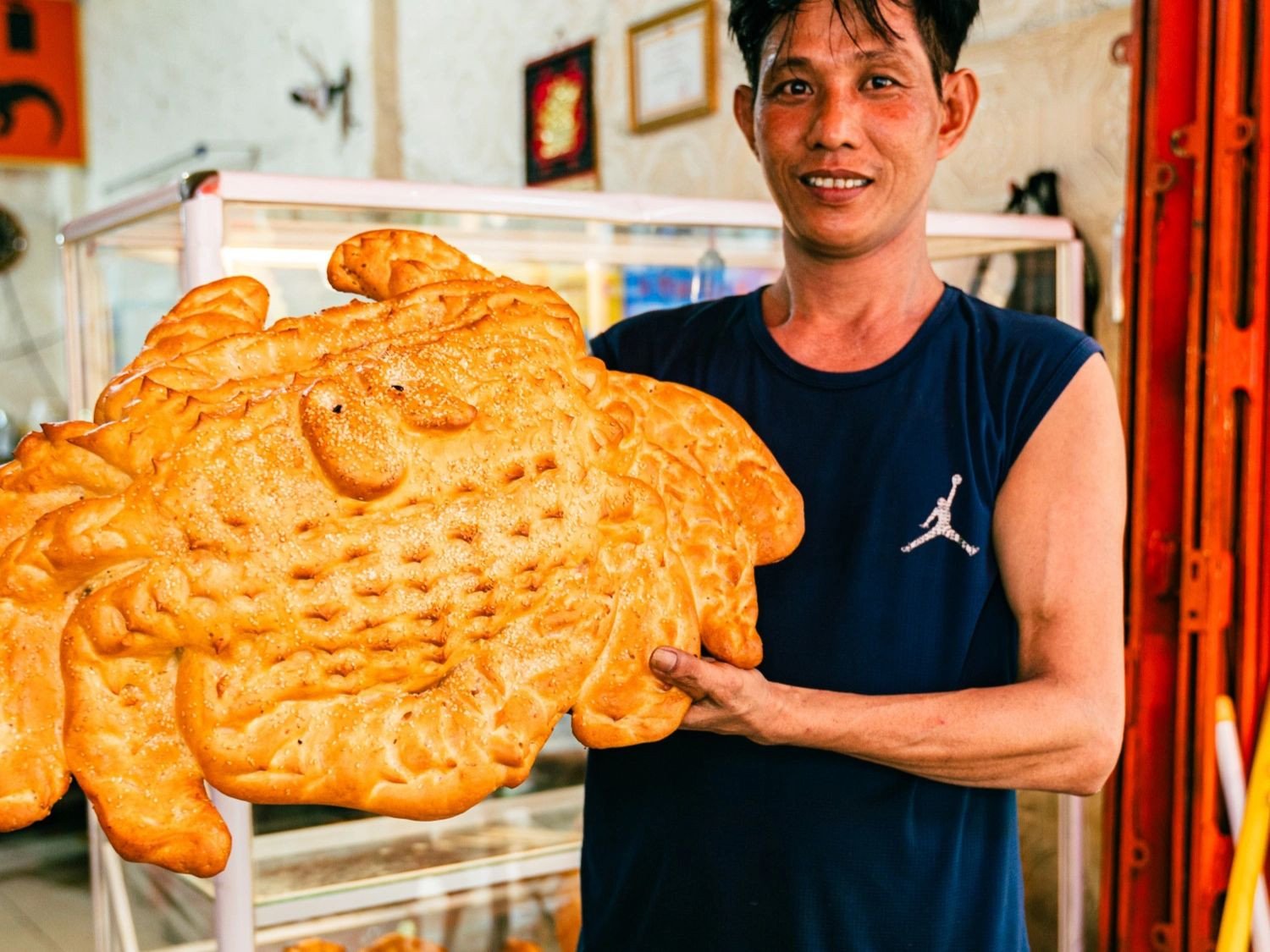 Anh Tâm chia sẻ về niềm đam mê bánh mì cua khổng lồ