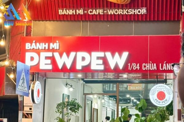 Bảng hiệu xe bánh mì đèn LED