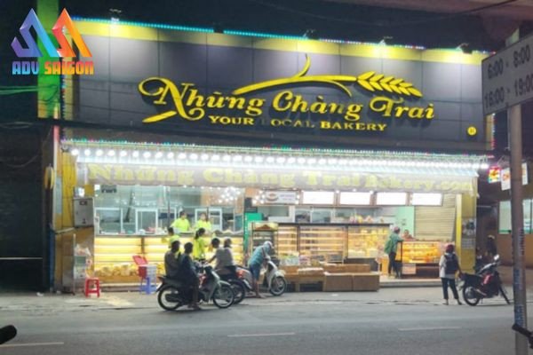 Bảng hiệu xe bánh mì hiện đại