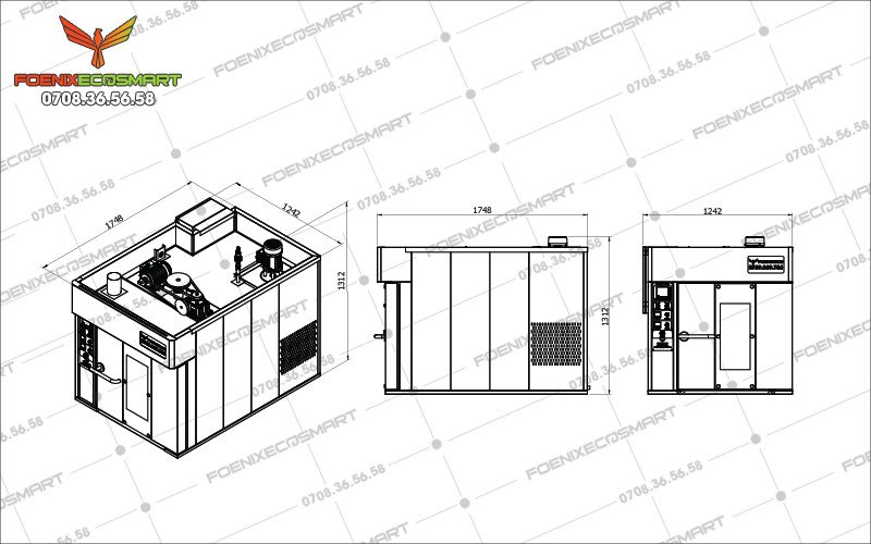 Bảng thông số kỹ thuật chi tiết của lò nướng bánh mì 6 khay xoay điện
