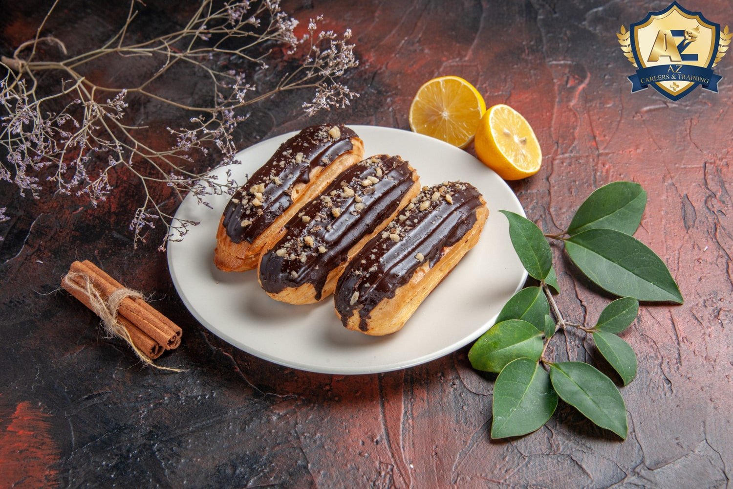 Bánh Éclair với kem mát lạnh tan chảy trong miệng
