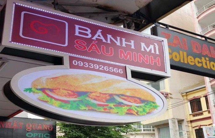 Bánh mì 6 Minh Sài Gòn với nhân đầy đặn, giữ trọn hương vị truyền thống