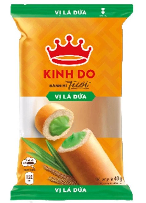 Bánh mì ăn liền nhân lá dứa độc đáo, mang hương vị nhiệt đới