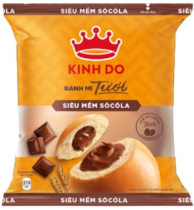 Bánh mì ăn liền nhân socola thơm béo, được nhiều người yêu thích