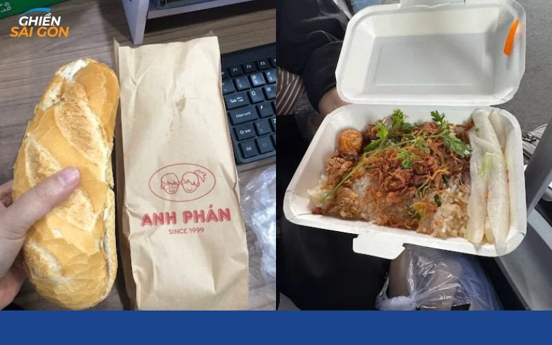 Bánh mì Anh Phán được đóng gói cẩn thận trong túi giấy chuyên nghiệp