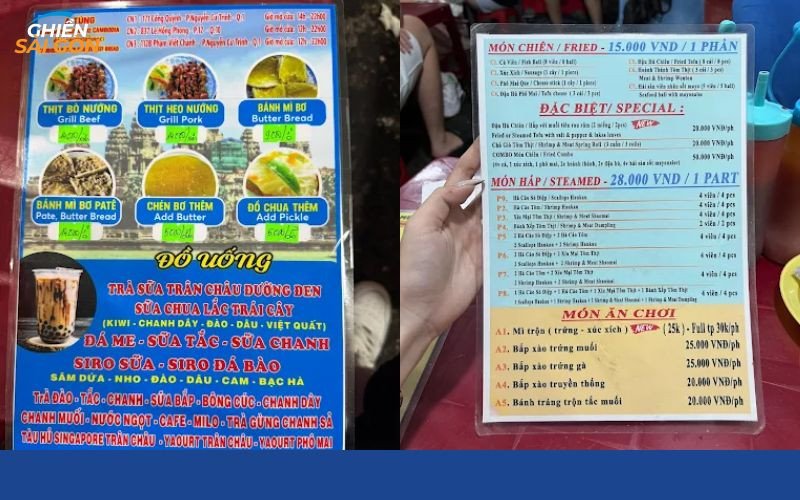 Bánh mì bò nướng bơ Campuchia nóng hổi của A Tùng