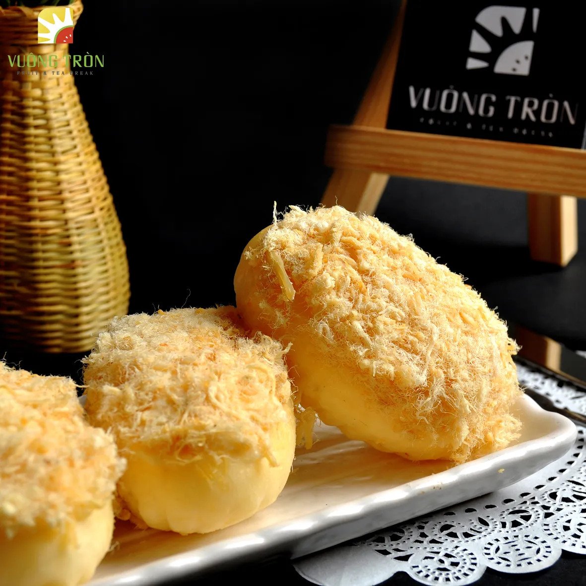 Bánh mì chà bông phô mai mini thơm ngon