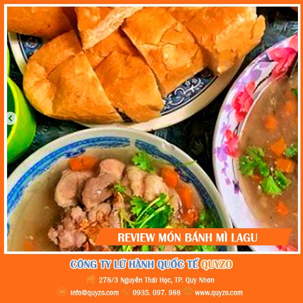 Bánh mì chấm lagu gà Quy Nhơn tại địa chỉ 200 Bạch Đằng với nước sốt sánh mịn