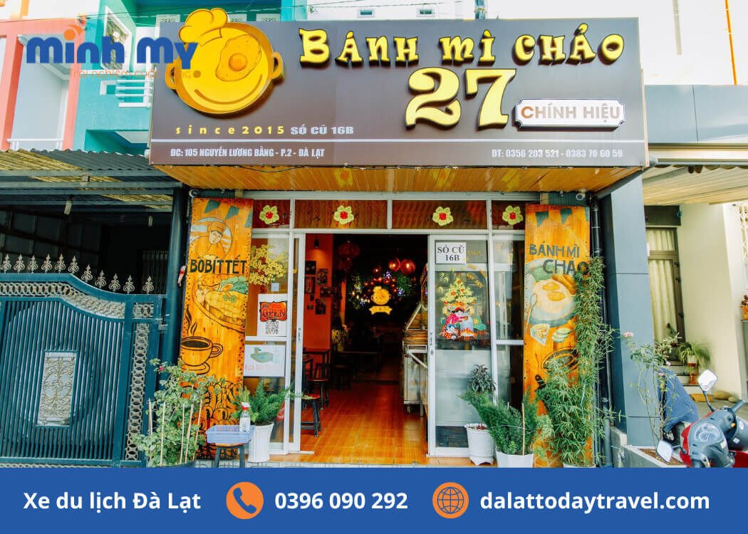 Bánh mì chảo 27 Đà Lạt với nước sốt độc đáo