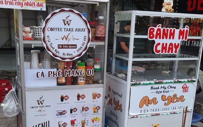 Bánh mì chay Đà Nẵng bình dân tại quán Lê Thanh Nghị