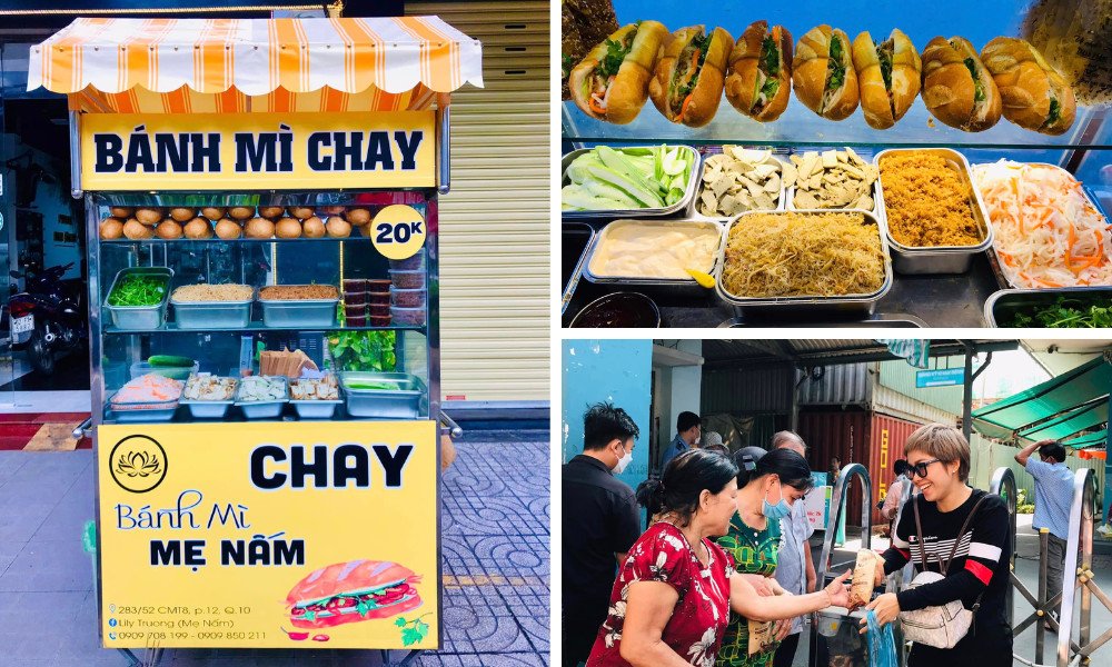 Bánh mì chay Mẹ Nấm