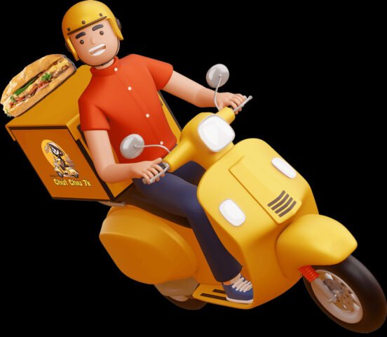 Bánh mì chút chíu vàng giòn với nhân pate thơm lừng và rau tươi.