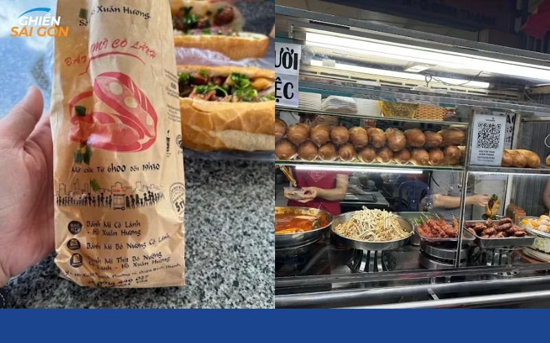 Bánh mì Cô Lành được gói cẩn thận trong túi riêng