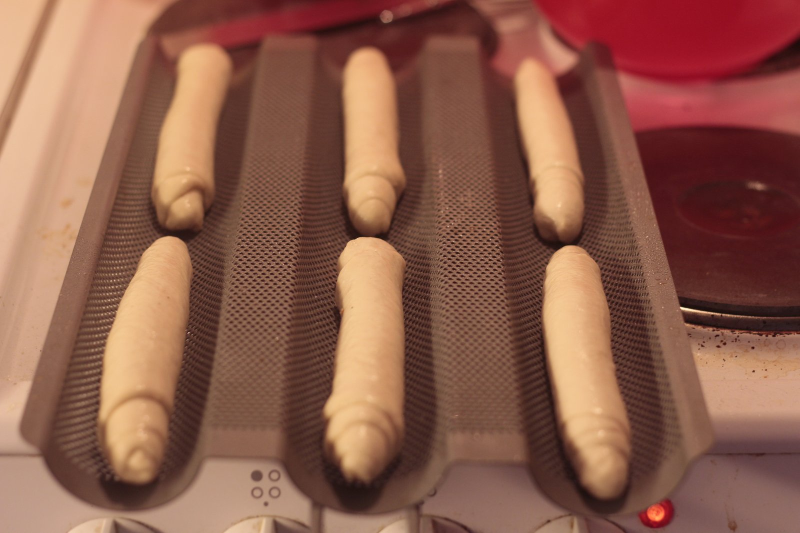 Bánh mì đã tạo hình chuẩn bị ủ cuối