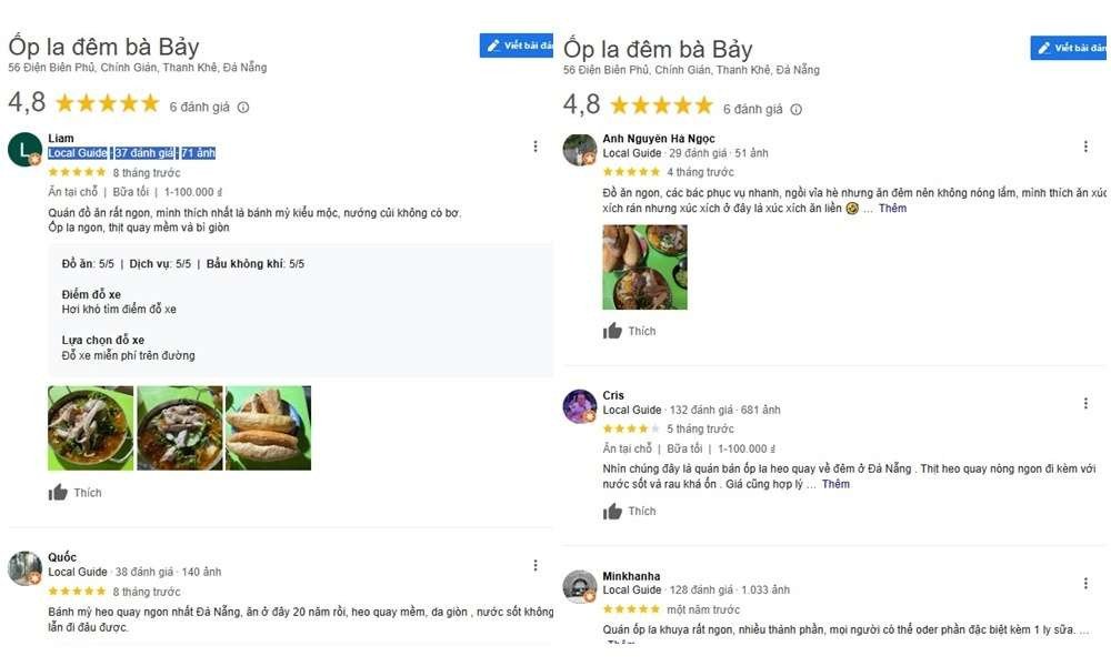 Bánh mì đêm Đà Nẵng, đánh giá chất lượng món ăn của quán Bà Bảy