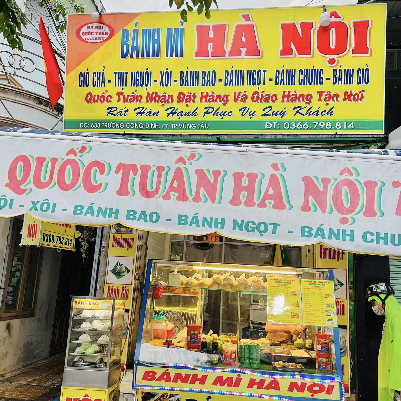 Bánh mì Hà Nội Quốc Tuấn nổi tiếng ở Vũng Tàu