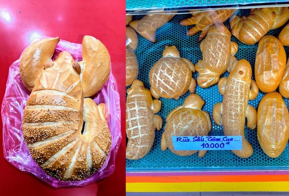 Bánh mì hình dáng đáng yêu tại Bánh mì Phước Thành