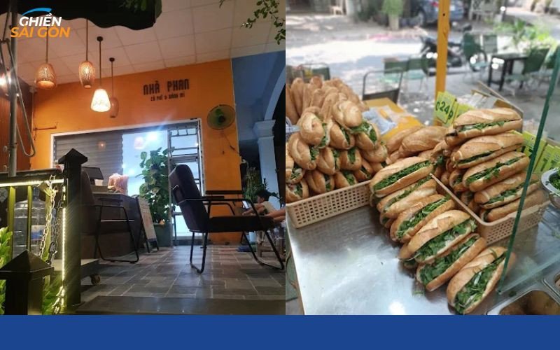 Bánh mì Lương Phan với nhiều loại topping đa dạng và rau tươi