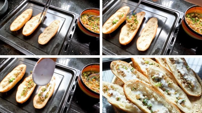 Bánh mì mỡ hành nước cốt dừa: Hoàn thiện và trang trí