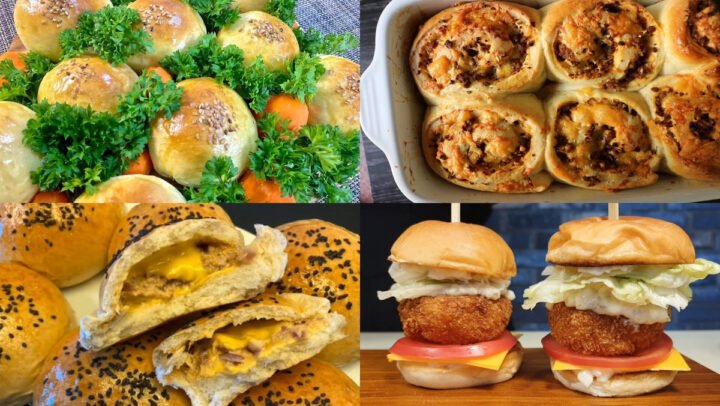 Bánh mì nhân mặn đa dạng với nhiều loại nhân hấp dẫn