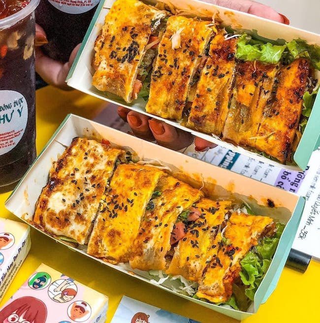 Bánh mì nướng lạnh thơm ngon với nhân phong phú