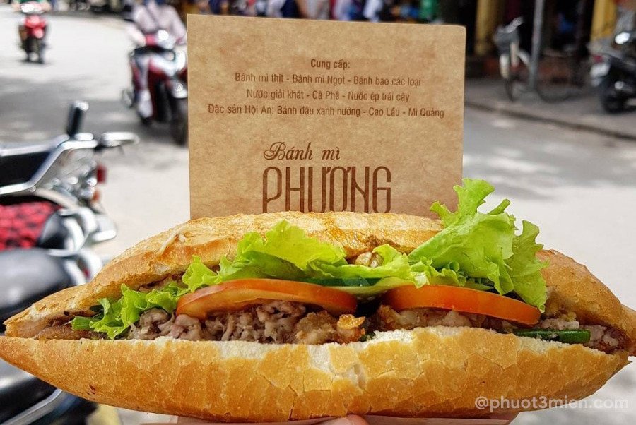 Bánh mì Phượng Hội An nổi tiếng, được nhiều du khách quốc tế tìm đến