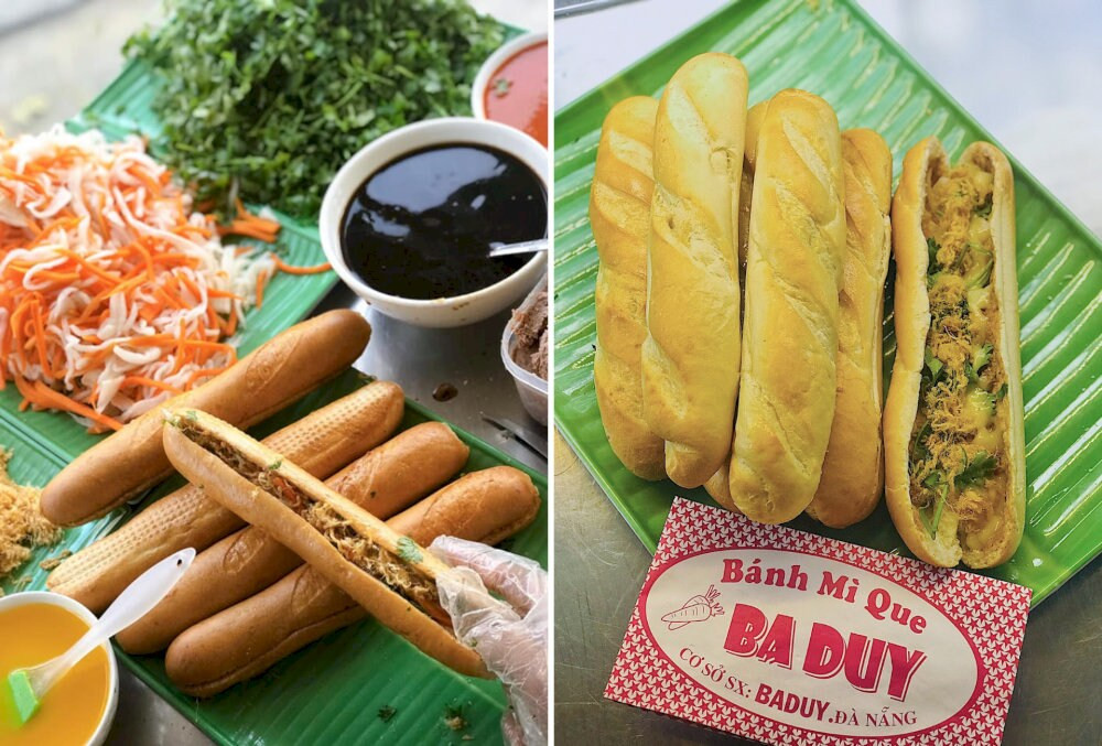 Bánh mì que Bà Duy to hơn các nơi khác, nhân pate thơm ngon tại Đà Nẵng