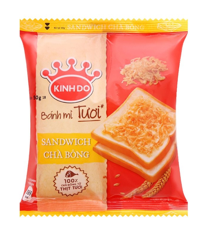 Bánh mì sandwich Kinh Đô chà bông