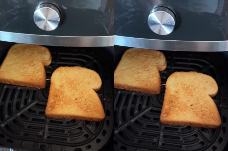 Bánh mì sandwich nướng cơ bản trong nồi chiên không dầu