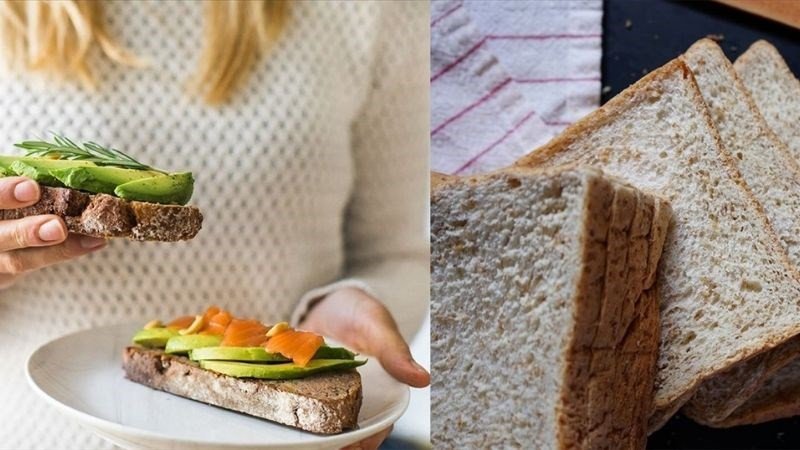 Bánh mì sandwich trên bàn ăn buổi sáng, minh họa thời điểm ăn hợp lý