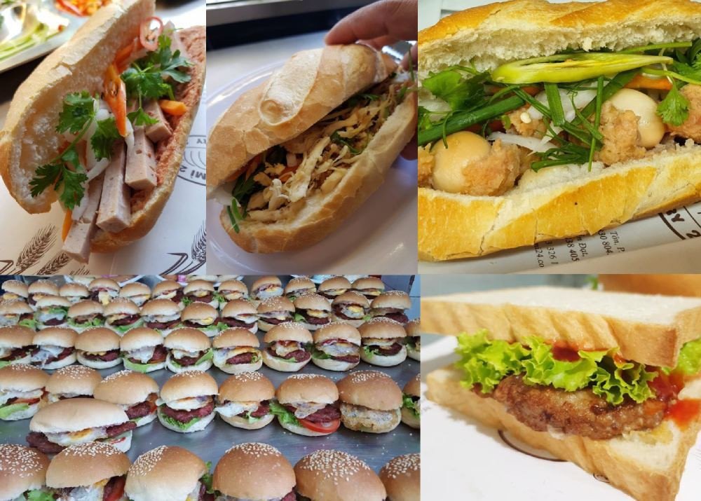 Bánh mì tại lò bánh mì 24 luôn tươi mới với nhiều lựa chọn nhân khác nhau rất đa dạng