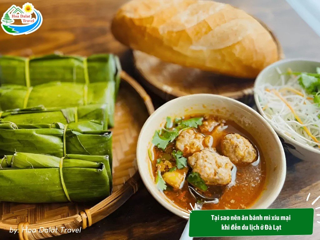 Bánh mì xíu mại Đà Lạt là một món ăn đặc trưng với hương vị rất đặc biệt