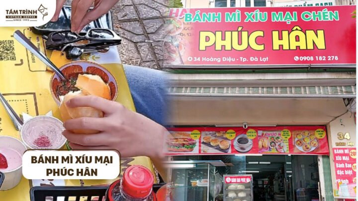 Bánh mì xíu mại Phúc Hân Hoàng Diệu ngon miệng với viên xíu mại nóng hổi và bánh mì giòn