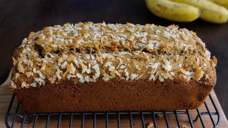 Bánh mì yến mạch chuối dừa thơm ngon, lành mạnh cho chế độ ăn kiêng