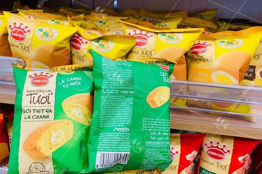 Bao bì bánh mì tươi dạng cuộn phù hợp đóng gói tự động