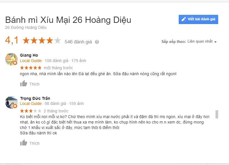 Bát bánh mì xíu mại chuẩn vị tại Hoàng Diệu, một trong những quán bánh mì xíu mại ngon ở Đà Lạt