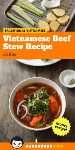 Bò kho với bánh mì Việt Nam