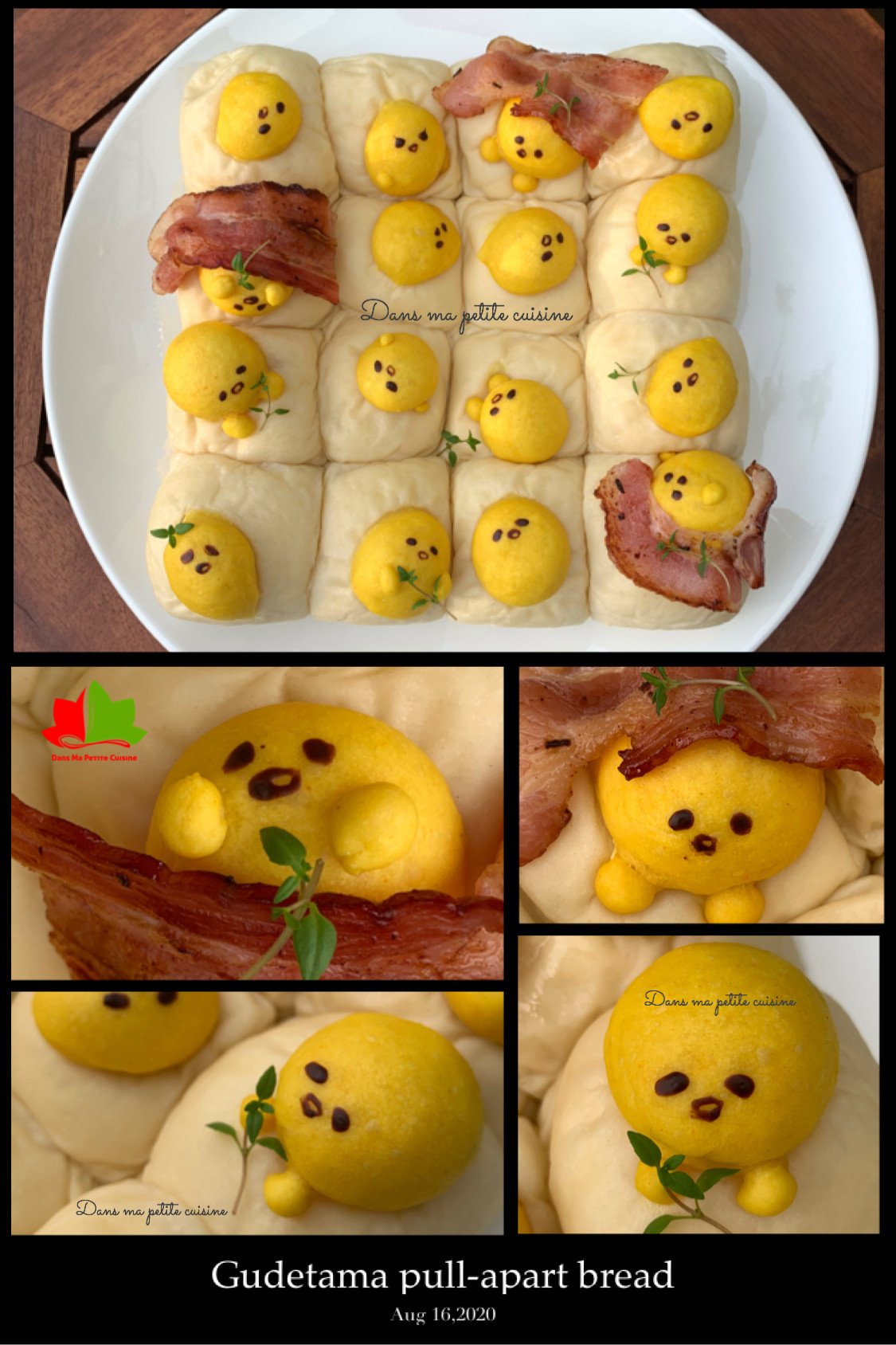 Bộ sưu tập hình bánh mì cute Gudetama được nướng vàng đều và hấp dẫn