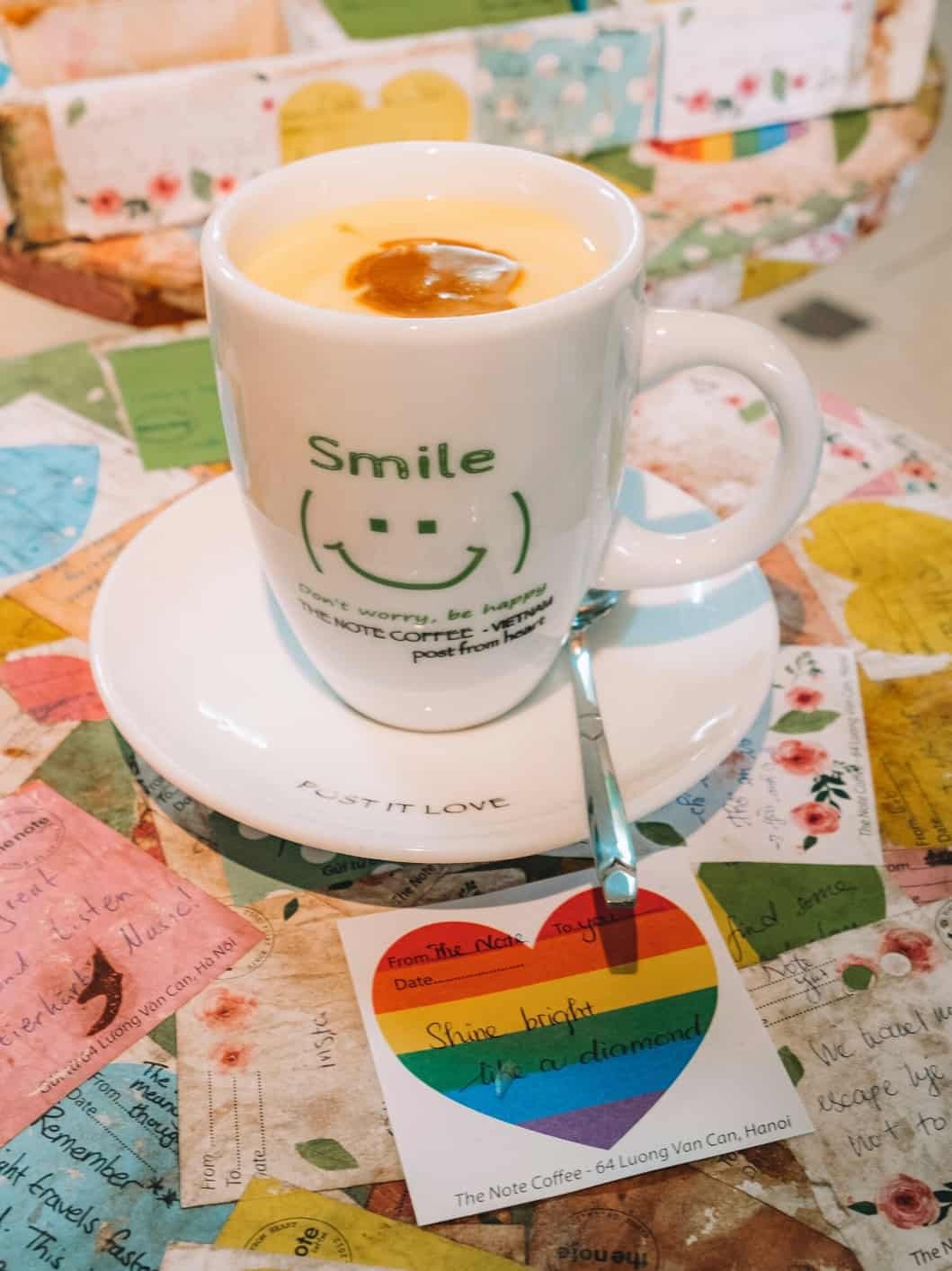 Cà phê trứng đậm đà tại The Note Coffee Hà Nội