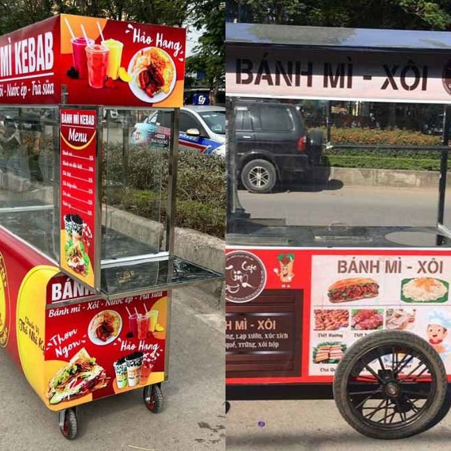 Các loại bánh xe đẩy chuyên dụng cho xe bán bánh mì, tăng khả năng di chuyển