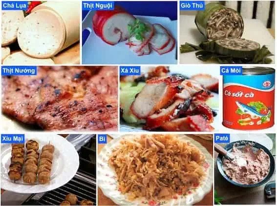 Các loại nhân bánh mì đa dạng