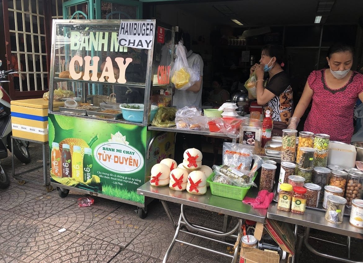 Các loại nhân chay phong phú cho bánh mì