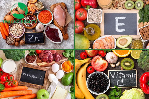 Các loại rau củ quả giàu vitamin C, A, E và kẽm, tốt cho quá trình phục hồi sau tẩy nốt ruồi