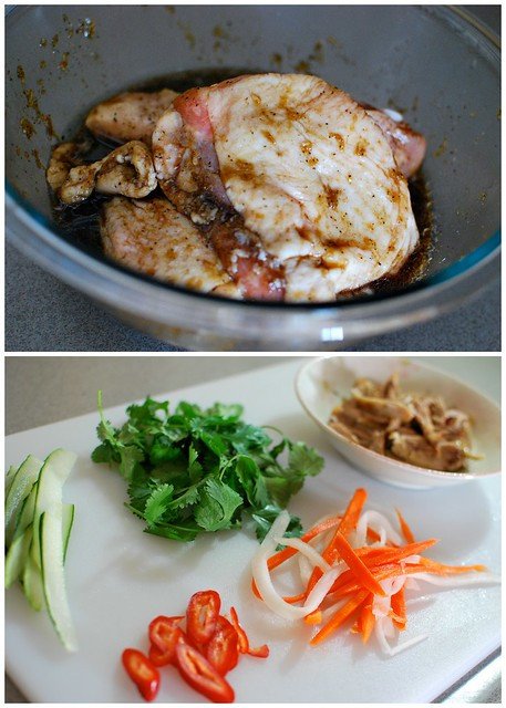 Các thành phần cơ bản để làm bánh mì gà quay
