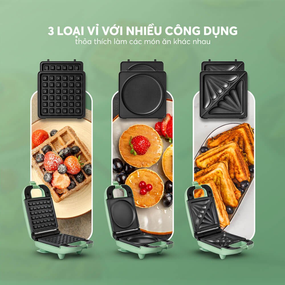 Các vỉ nướng thay thế cho máy nướng bánh mì kẹp, tăng tính đa năng cho thiết bị