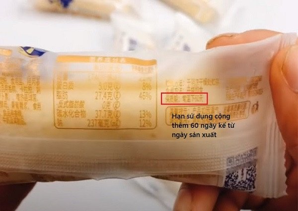 Cách đọc hạn sử dụng của bánh mì nội địa Trung Quốc