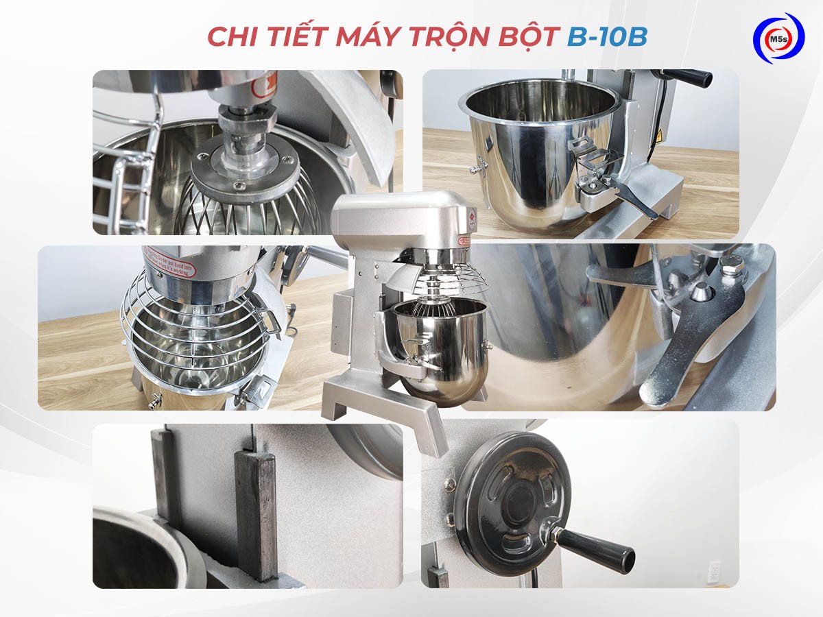 Chi tiết các bộ phận máy trộn bột Hongling
