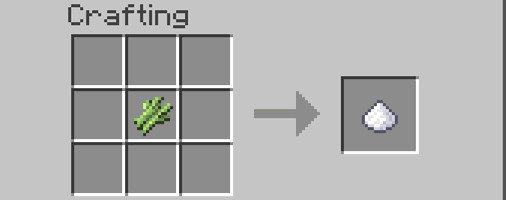 Công thức chế biến đường trong Minecraft