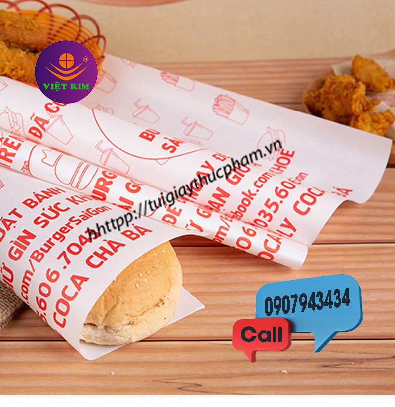 Cuộn giấy gói chống thấm dầu đa năng dùng cho nhiều loại bánh