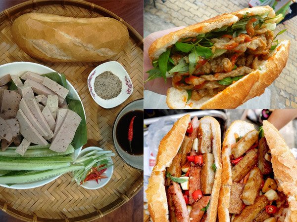 Đa dạng các loại chả dùng trong bánh mì: chả lụa, chả bò, chả cá
